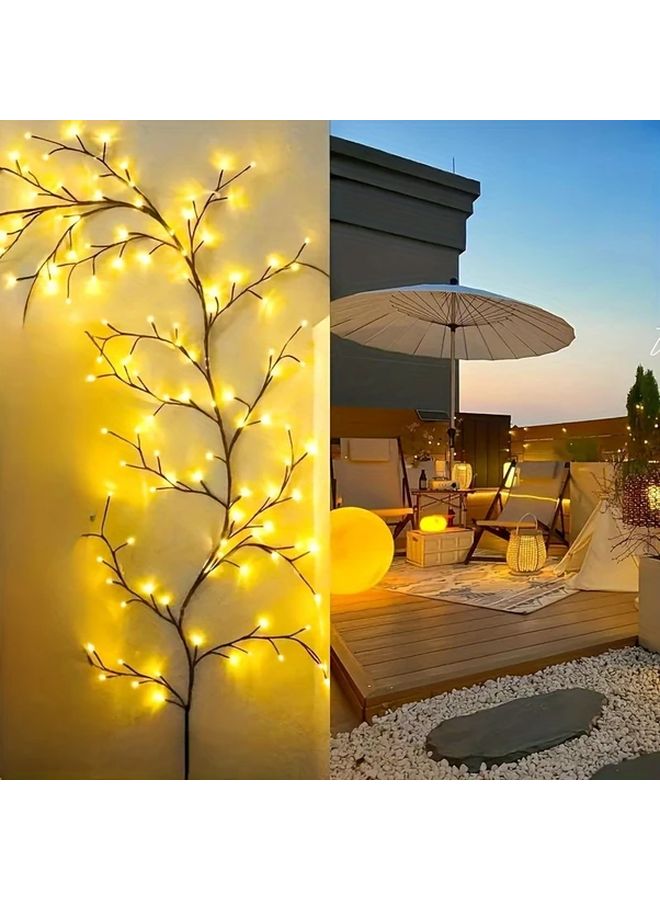 70 87 Inch Multicolor LED Bendable Willow Vine Light 8 Modes For Indoor Outdoor Decor - Image 5